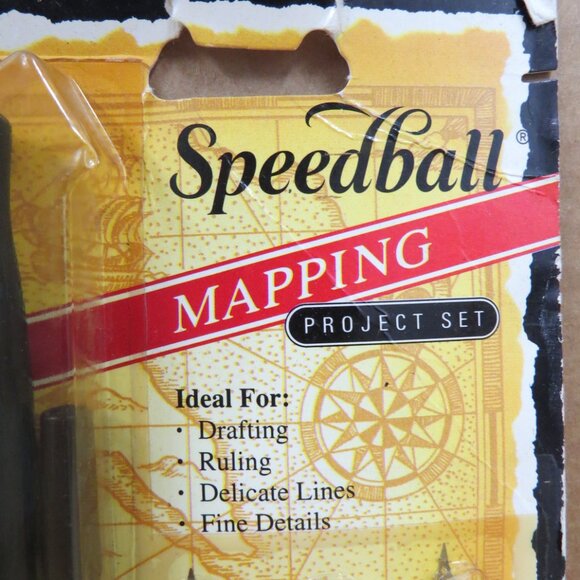 Speedball 2965 Mapping Calligraphy Pen Set New Old Stock In Original Package - Picture 3 of 4